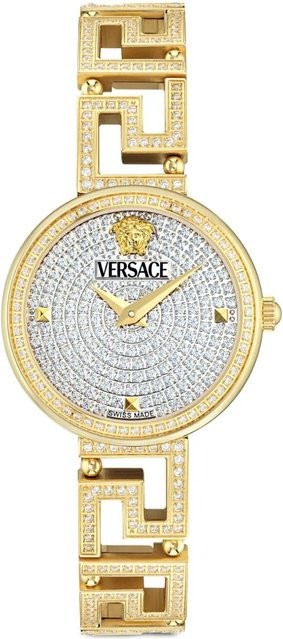 Versace Damenuhr, Quarz, Edelstahl, Weiß, 28 mm, 3 ATM - Bild 1
