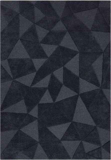 Flair Rugs Wollteppich Shard Modern Geometric in Anthrazit Grau B: 120 cm, T: 170 cm - Bild 1