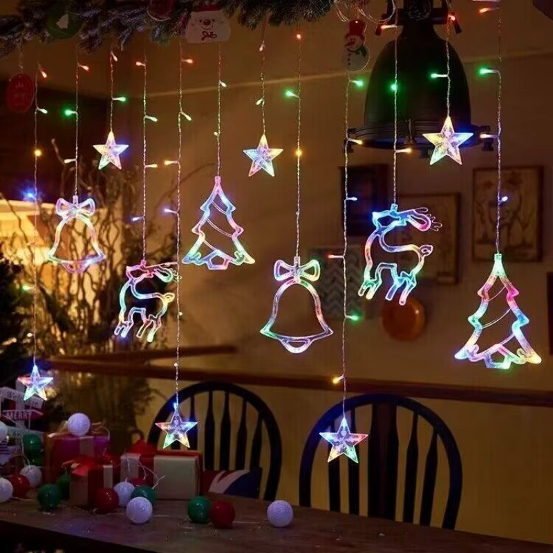 LED-Weihnachtsgirlande Lyfs als Feenvorhang-Lichterkette mit Sternen in Warmweiß - Bild 2