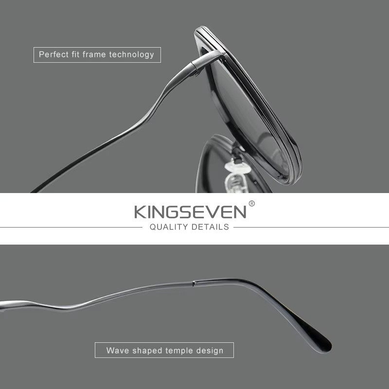 KINGSEVEN Sonnenbrille Schmetterling, Vollrand, Metall, Damen - Bild 2