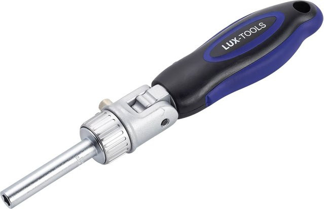 LUX-TOOLS Ratschenbit-Schraubendreher flexibel in Blau - Bild 1