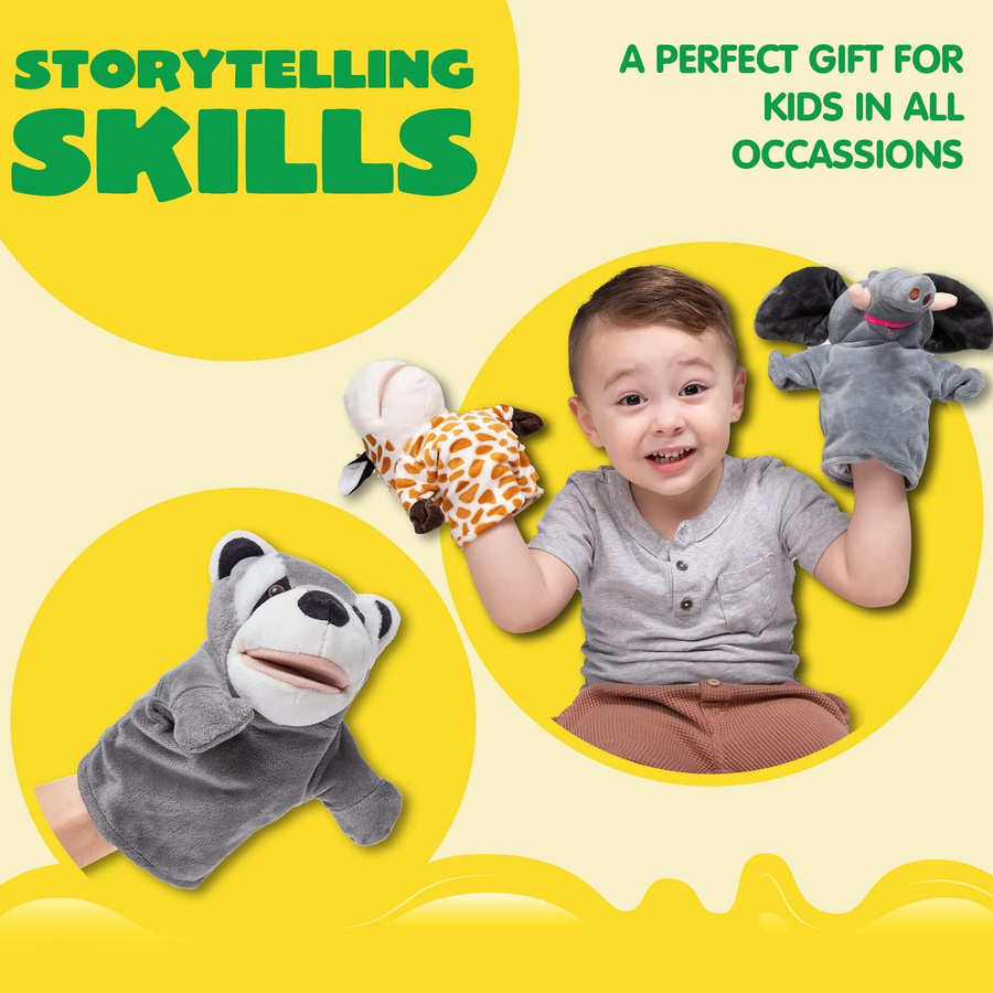 Discover Intime Handpuppe Tier Plüschtier 6-teiliges Set 3-6 Jahre - Bild 1