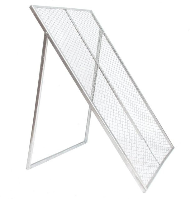 TrutzHolm XL Durchwurfsieb Kompostsieb aus Streckmetall in Silber, B/T: 115 x 75 cm - Bild 1
