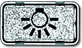 Busch-Jaeger Tastersymbol Licht 2622 LI-101 Schalter Weiß IP44 - Bild 2