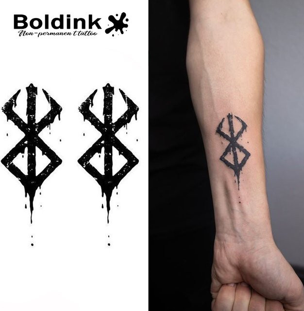 Boldink Shadow Sigil Temporäres Tattoo, wasserfest, semi-permanent - Bild 1