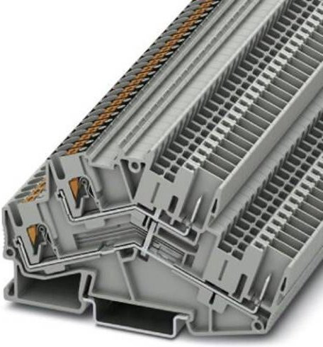 Phoenix Contact 3211262 Doppelstockklemme Push-In-Klemme Grau 50 Stück - Bild 1