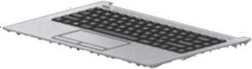 HP L44060-041 Notebook-Ersatzteil Gehäuse-Unterteil mit Tastatur in Schwarz und Silber - Bild 1