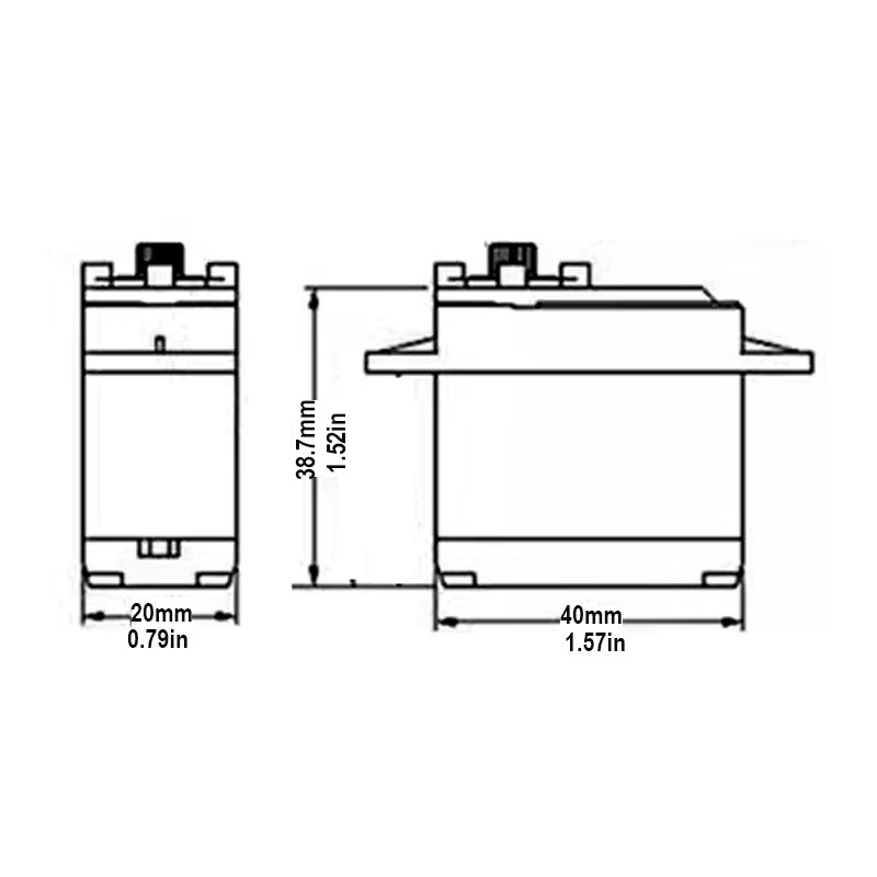 JX W5513 Segellier Servo, Metallgetriebe, 360 Grad, für RC Segeln Wettbewerb - Bild 3