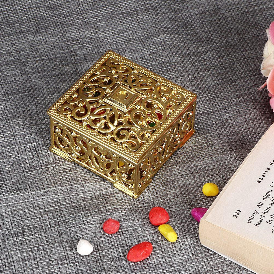 12er Set TOMTOP JMS Geschenkboxen aus Kunststoff in Gold für Hochzeit, Geburtstag und Party - Bild 3