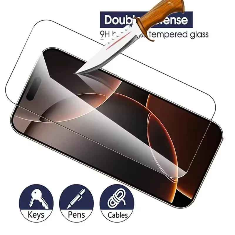 Arvin 3er-Set Gehärtetes Glas Display Schutzfolie für iPhone 16 15 14 13 12 11 Pro Max Plus Mini XR X XS in Transparent - Bild 6