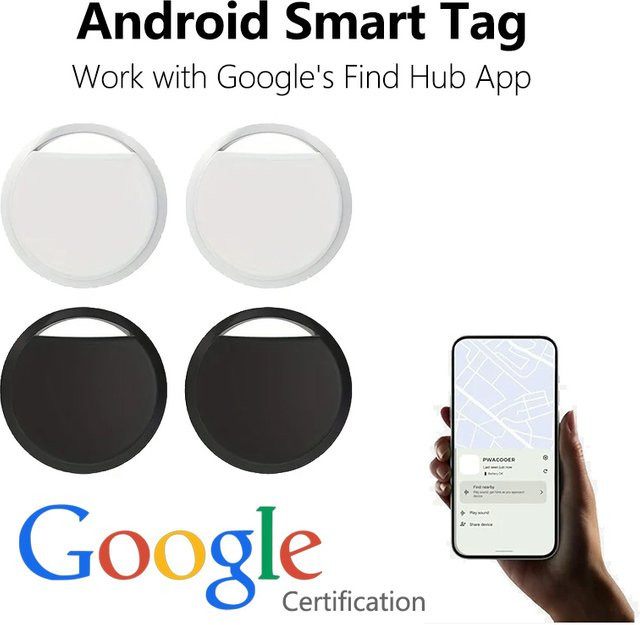leapii Bluetooth Smart Tag Anti-Verlust Tracker für Android und Google Find My Device in Pink - Bild 1