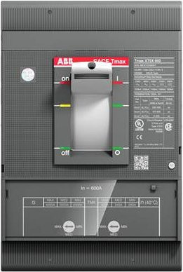 ABB XT5H 600 TMA 600-6 Leistungsschalter in Grau mit einem Einstellbereich von 3000 - 6000A und einer maximalen Schaltspannung von 240 V/AC oder 600 V/AC - Bild 1
