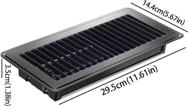 Begehbarer Bodenrost aus Stahl von Binchi Outdoor Product in Schwarz - Bild 1