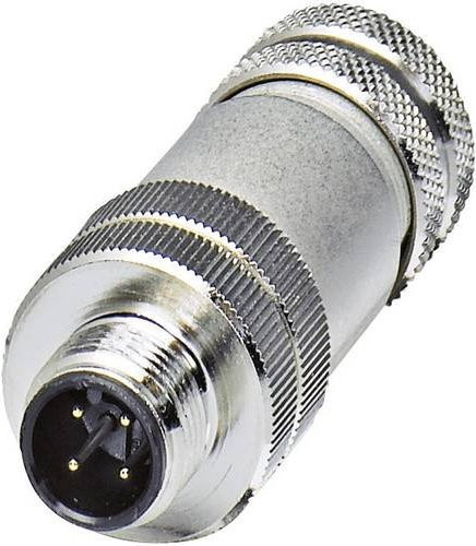 Phoenix Contact 1693416 Sensor-Aktor-Steckverbinder M12 Stecker gerade unkonfektioniert 5-polig in Silber - Bild 1