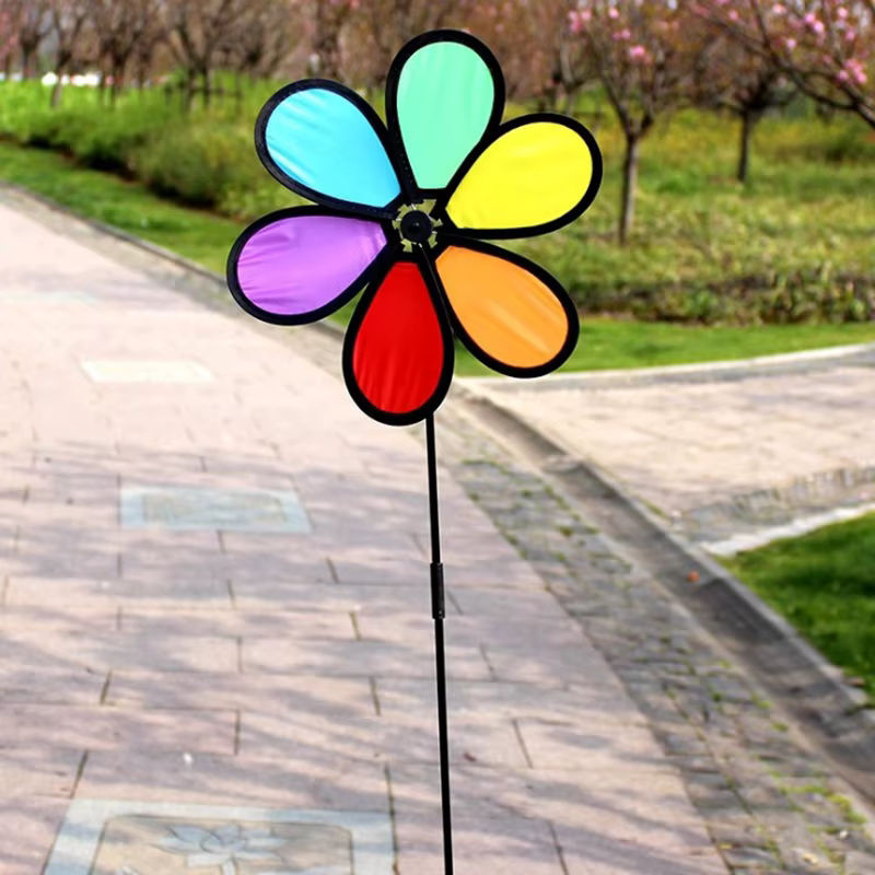 Dazy Flower Spinner Regenbogen Windmühle für Garten und Hof in Multicolour - Bild 2