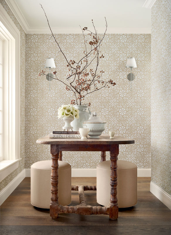 Thibaut Tapete New England Floral Botanical in Beige - Bild 2