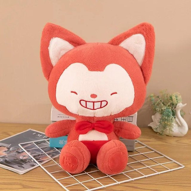 Yiran toy Kawaii Cartoon Roter Dicker Fuchs Plüschtier, 35cm - Bild 1