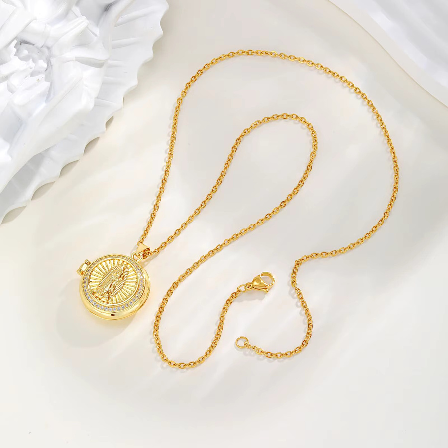 Meaeguet Halskette Edelstahl, Gold, Damen, minimalistisch - Bild 1