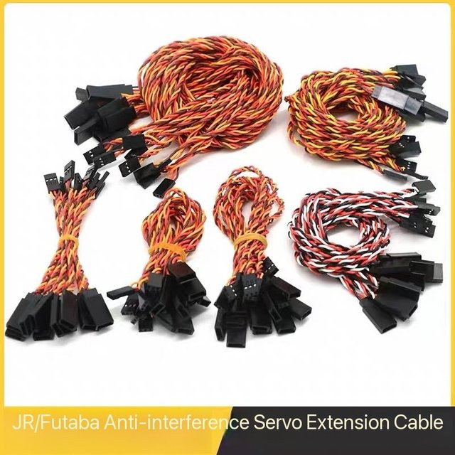 BANGSHE Servo-Verlängerungskabel für JR-Modelle und Starrflügler, 30-adriges Twisted-Pair-Signalkabel für Futaba ESC mit Verpolungsschutz, multicolour - Bild 1