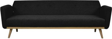 SalesFever Schlafsofa Click-Clack mit Holzrahmen und abnehmbaren Bezügen, Breite: 212 cm, Schwarz/Grau - Bild 2