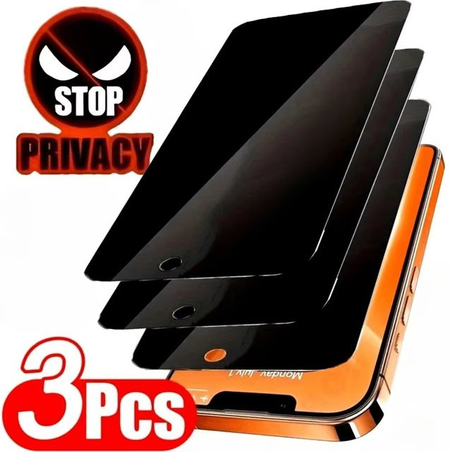 Xiaomi Anti-Spionage Displayschutzfolie aus gehärtetem Glas für Redmi Note 15 Pro 5G 14 13 12 11 10 11S 10S 15C 14C 13C 12C 10C A3 Privacy - Bild 1