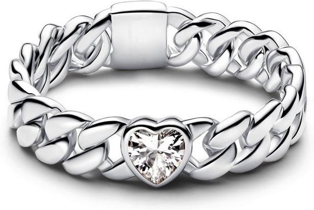 Ring 925 Silber, Herz, Schmetterling, Blume, Zirkonia, Damen - Bild 1