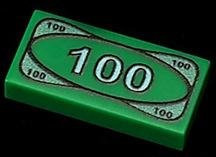 Yiran Toy Bausteine 10-teiliges Set 100 Dollar Banknote Grün - Bild 1