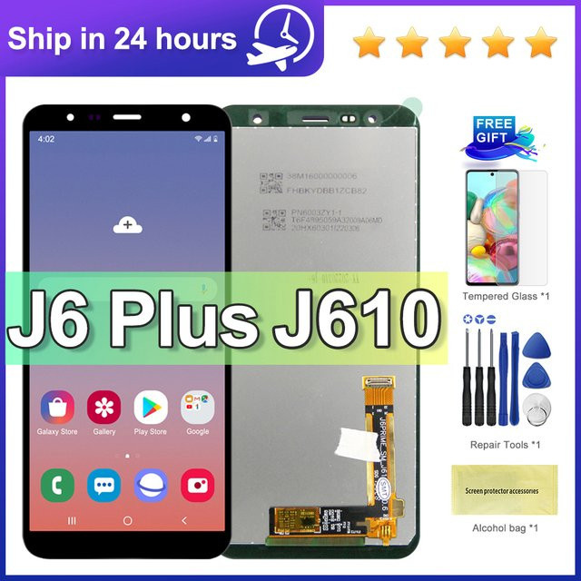 Samsung J6 Plus Display Ersatz LCD Bildschirm 6,0 Zoll in Schwarz - Bild 1