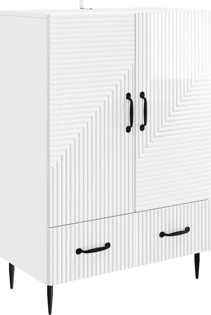 vidaXL Sideboard modern in Hochglanz Weiß, B/T/H: 66 x 34,5 x 95 cm - Bild 1