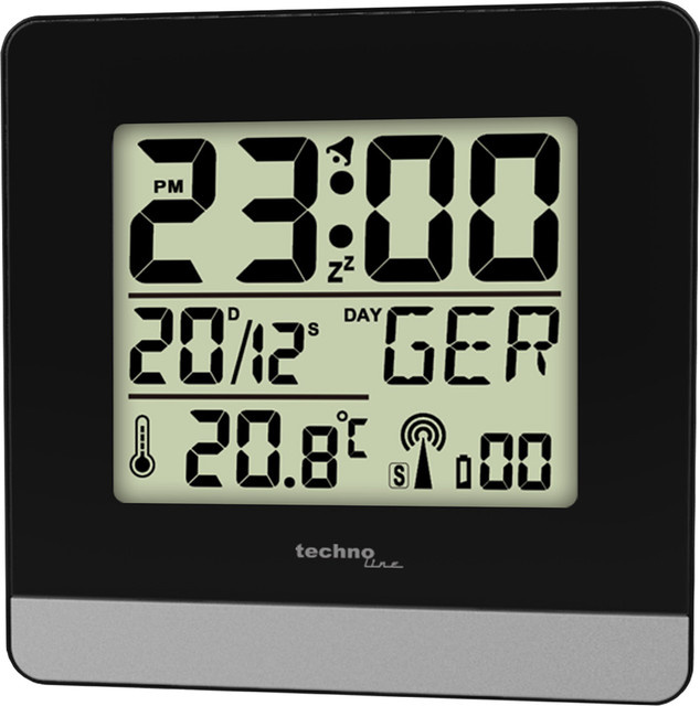 Technoline WT 260 Funkwecker in Schwarz - Bild 1