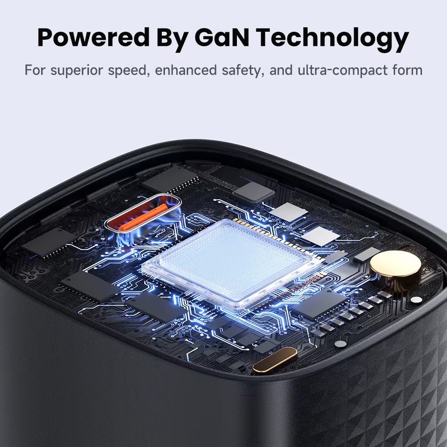 Toocki PD 45 W USB GaN Ladegerät mit USB-C Anschluss in Schwarz für Samsung, iPhone und Macbook mit EU-Stecker - Bild 4