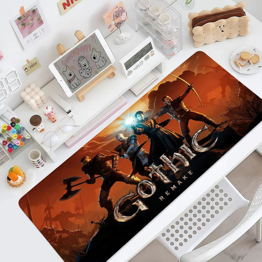 Remake G-Gothic Gaming Mauspad in Multicolour, rutschfestes und verdicktes Schreibpad mit Lockedge für Gaming und Büro - Bild 3