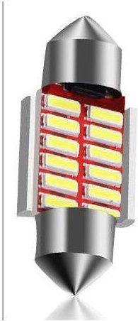 Weeten Auto LED Soffittenlicht C5W 12V für Innenraum und Leselampe in Weiß - Bild 1