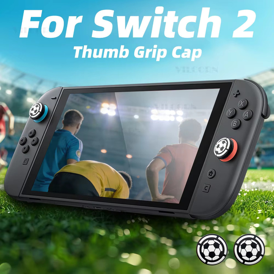 VILCORN Fußball ThumbGrip Kappen Silikon Abdeckung für Switch2 Joycon, PS5, PS4, Xbox X/S und Switch2 Pro Controller in Multicolour - Bild 2
