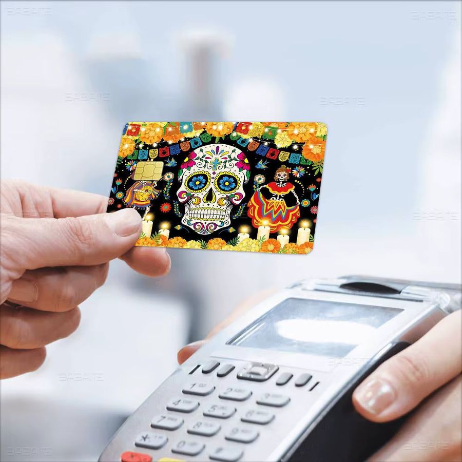 Wasserfeste Aufkleber mit Mexiko Tag der Toten Zuckerschädel Motiven in Multicolor von Potdemiel - Bild 4