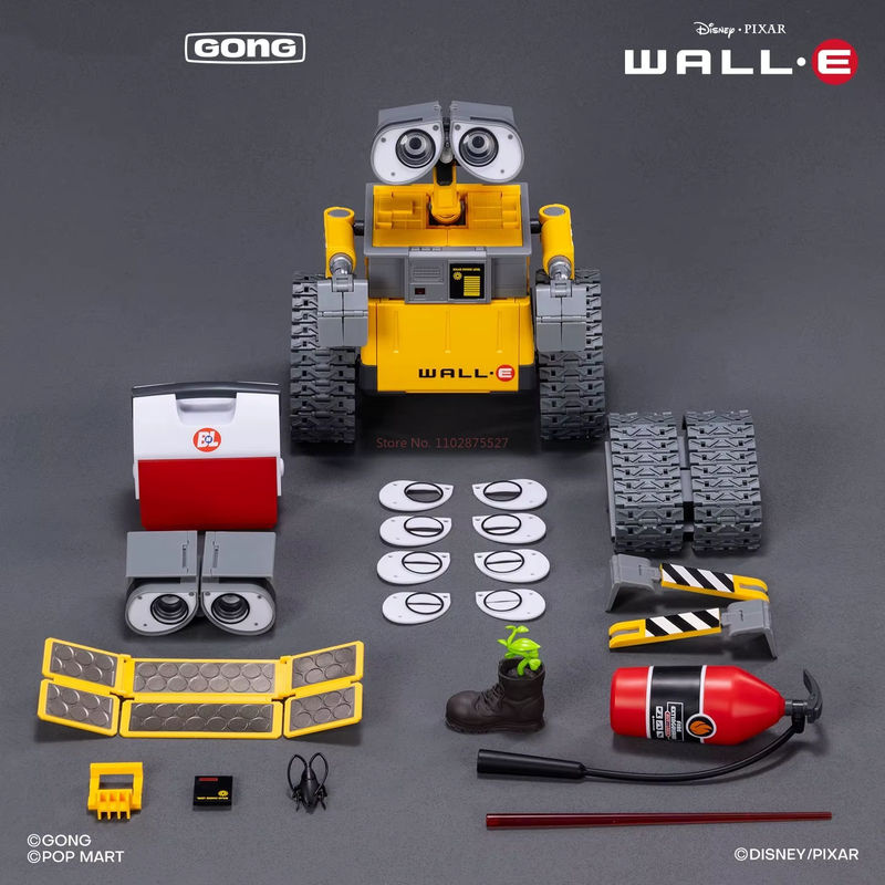 Bandai Wall-E Anime Action Figur aus PVC in Weiß und Gelb, 15 cm Höhe - Bild 6