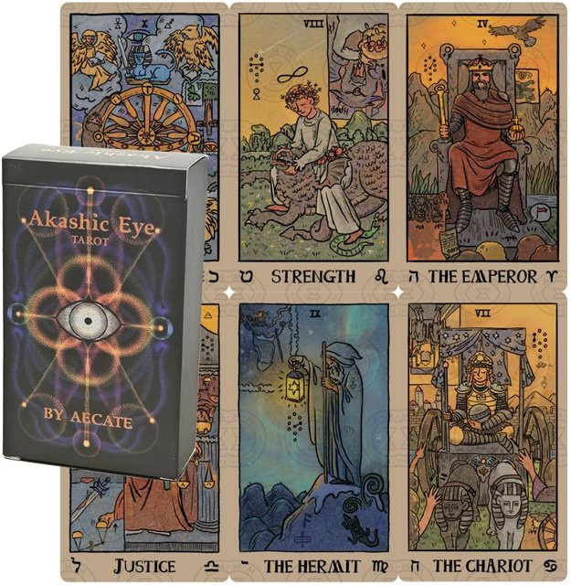 TaroMagiC Akashic Eye Tarot, Tarotkarten, 78-teiliges Set - Bild 1