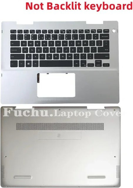 Dell Handballenauflage und Gehäuseunterseite für Inspiron 14 5481 5482 2-in-1 Laptop in Silber - Bild 1