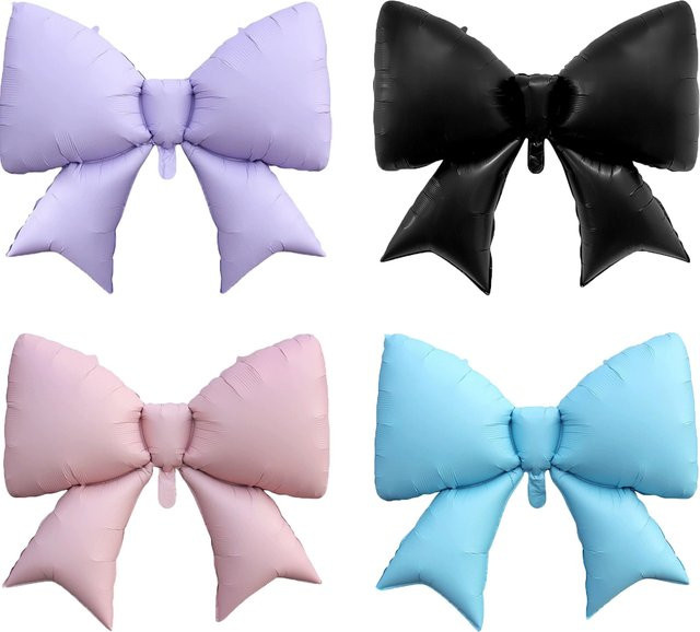 LQZZY Bowtie Folienballon in Pink für Baby Shower und Geburtstagspartys - Bild 1