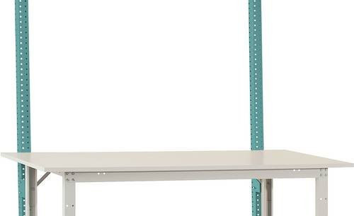 Manuflex Aufbausäulen AS1663.5021 für PACKPOOL Spezial Packtische in Wasserblau RAL 5021, Nutzhöhe: 60 cm - Bild 1