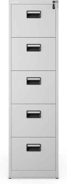 JAN NOWAK Aktenschrank SARA V5 600 aus Metall in Grau, B/T/H: 46 x 60 x 162,5 cm - Bild 1