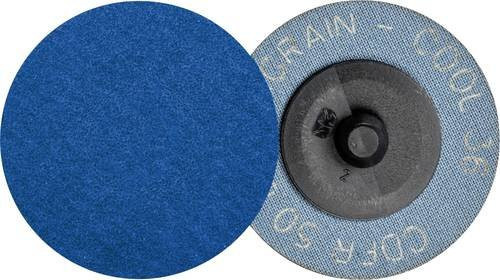 PFERD COMBIDISC Mini-Fiberscheibe CDFR VICTOGRAIN-COOL für Stahl und Edelstahl, Durchmesser: 75 mm, Körnung: 36, Farbe: Blau, 50 Stück - Bild 1