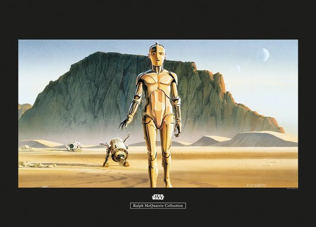 Komar Wandbild Star Wars Droids Paper Poster Multicolor B: 70 cm, H: 50 cm - Bild 1