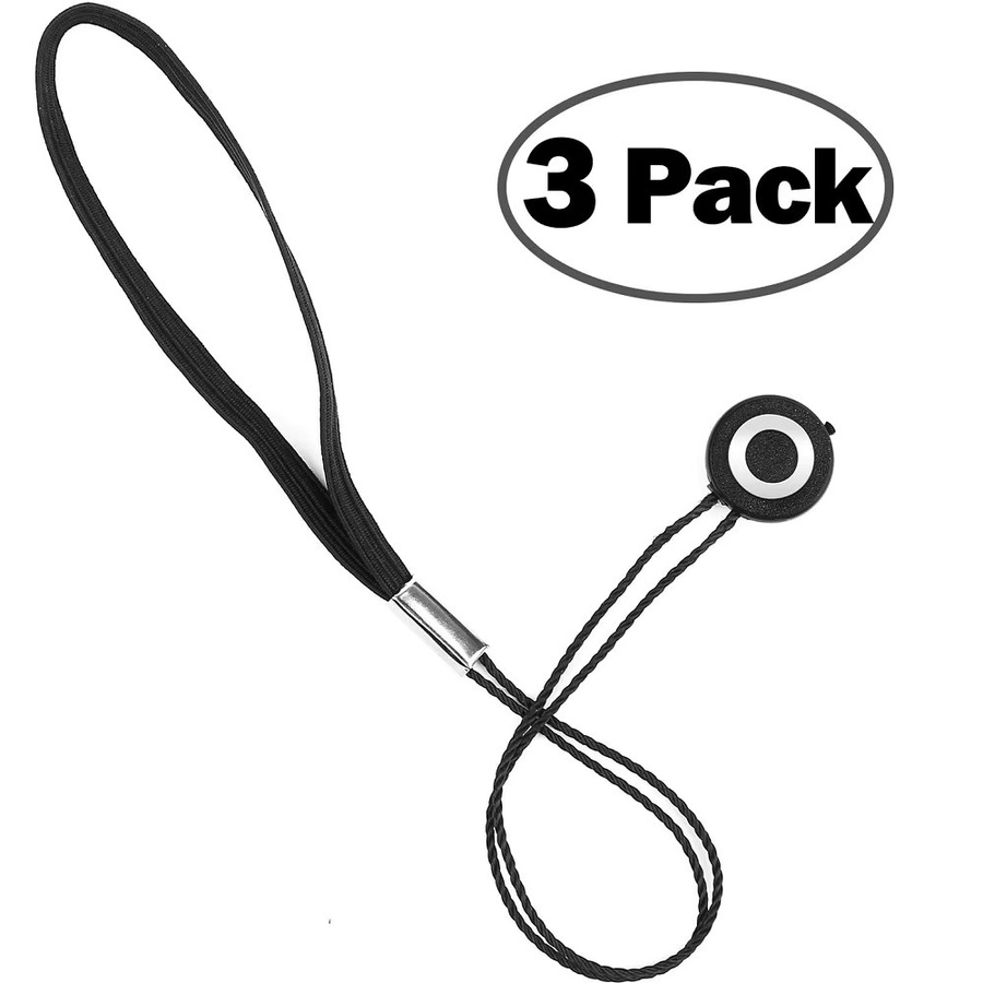 Canon 3er-Pack Objektivdeckelhalter mit Leine und Mikrofaser-Reinigungstuch in Schwarz für DSLR-Spiegelreflexkameras - Bild 4