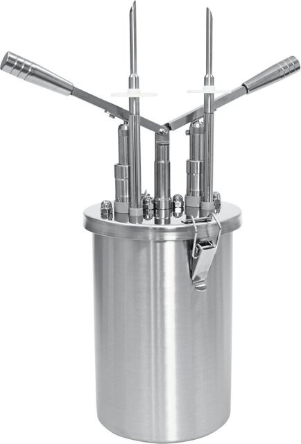 Schneider Gebäckfüller aus Edelstahl in Silber, 4500 ml, Höhe: 47 cm, Durchmesser: 18 cm - Bild 1