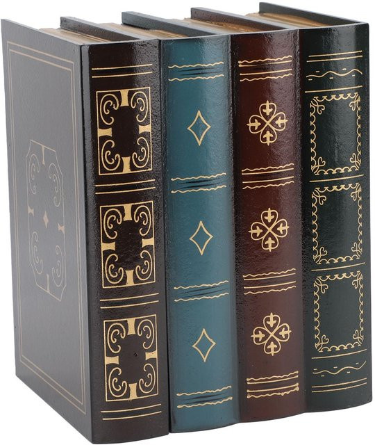 KaiSai Aufbewahrungsbox in Buchform im Antik-Vintage-Stil aus Dichtfaserplatte, Farbe: Schwarz - Bild 1