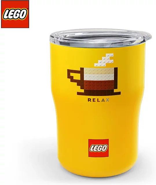LEGO Isolierter Kaffeebecher aus Edelstahl in Gelb, 300 ml - Bild 1