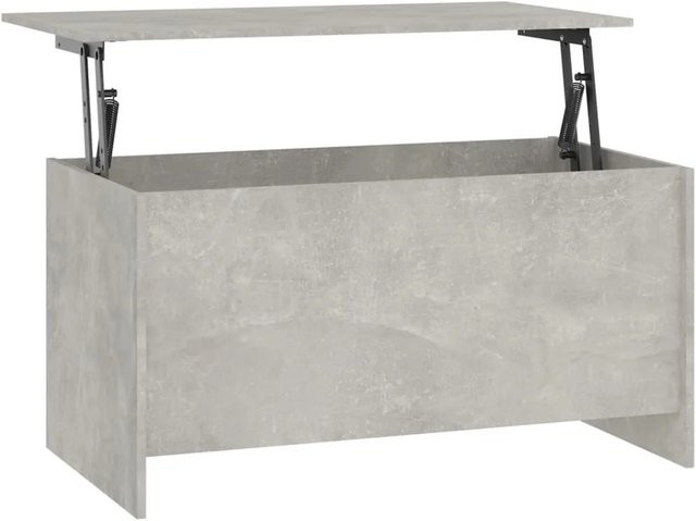 vidaXL Couchtisch modern in Betongrau mit Lift-up-Funktion aus Holzwerkstoff, B: 102 cm, T: 55,5 cm, H: 52,5 cm - Bild 1