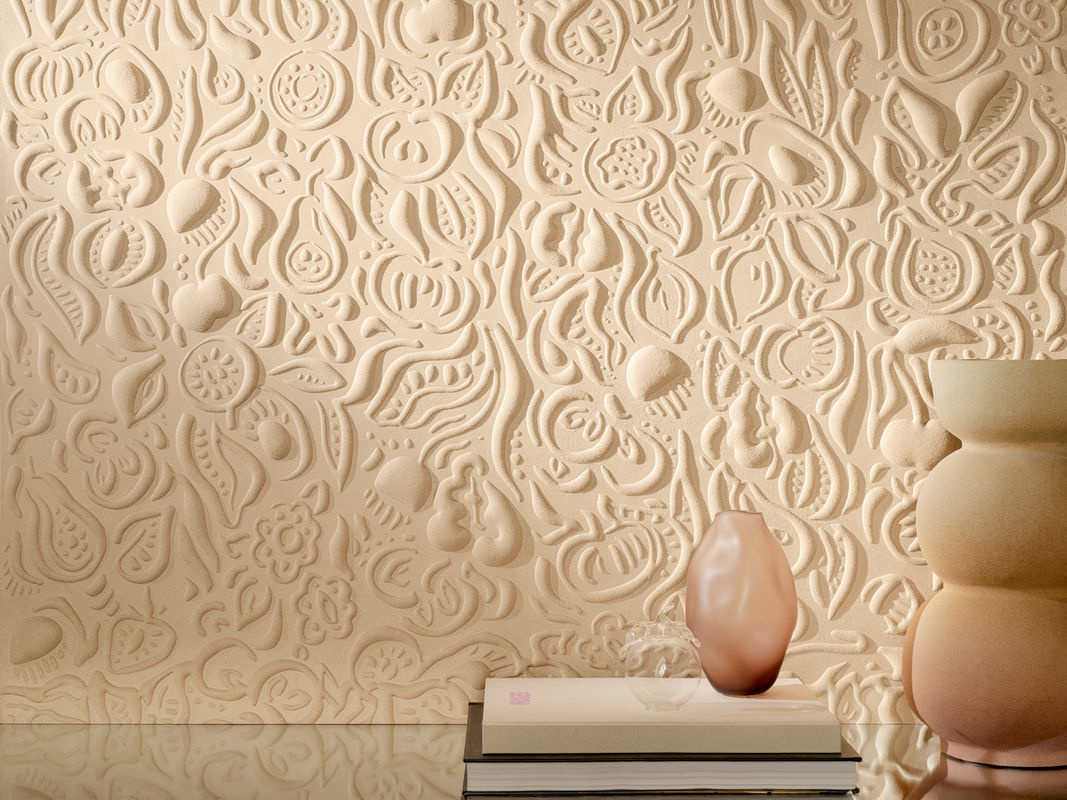 Élitis Tapete Mosaïque du Verger RM 1088 02 in Beige mit floralem und botanischem Design - Bild 2