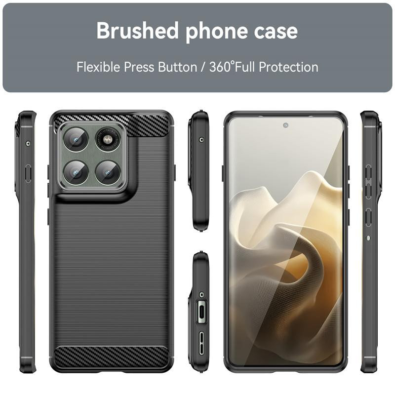 Stoßfeste TPU Schutzhülle für Motorola Edge 70 Fusion in Schwarz - Bild 5